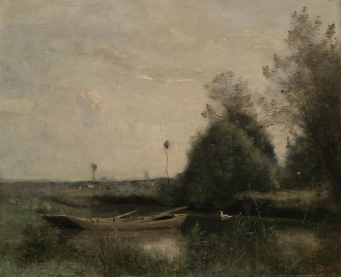 Jean-Baptiste-Camille Corot Pond at Mortain-Manche